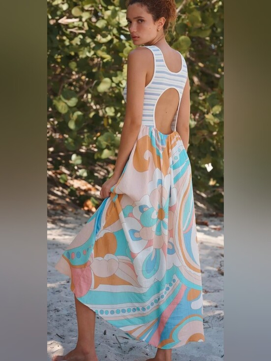 Anthropologie Dresses & Skirts - Anthropologie Celandine Groovy Floral Maxi Dress